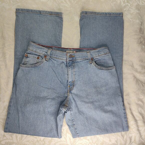 Levi's Jeans Womens 12M Lightwash 550 Relaxed Fit Bootcut Stretchy Midrise - Picture 2 of 11